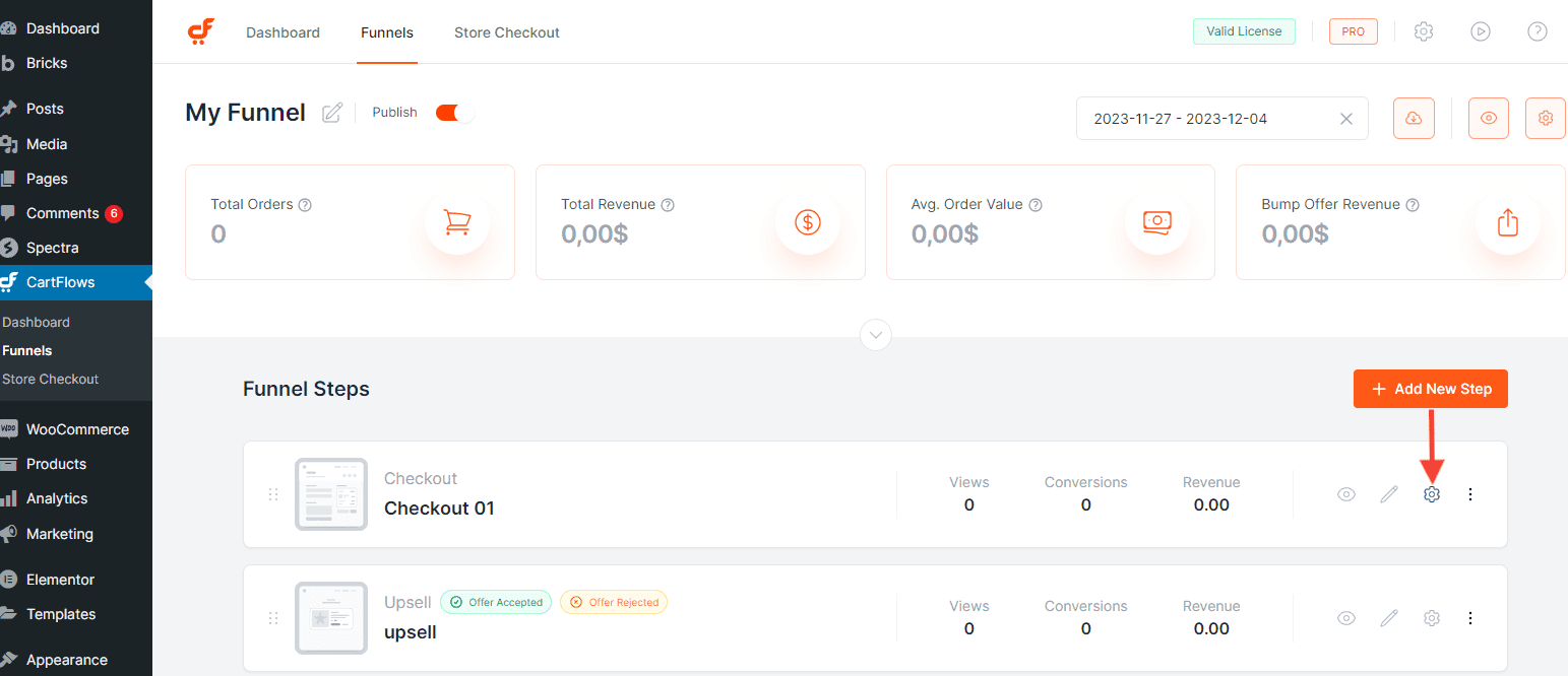 CartFlows Checkout Settings