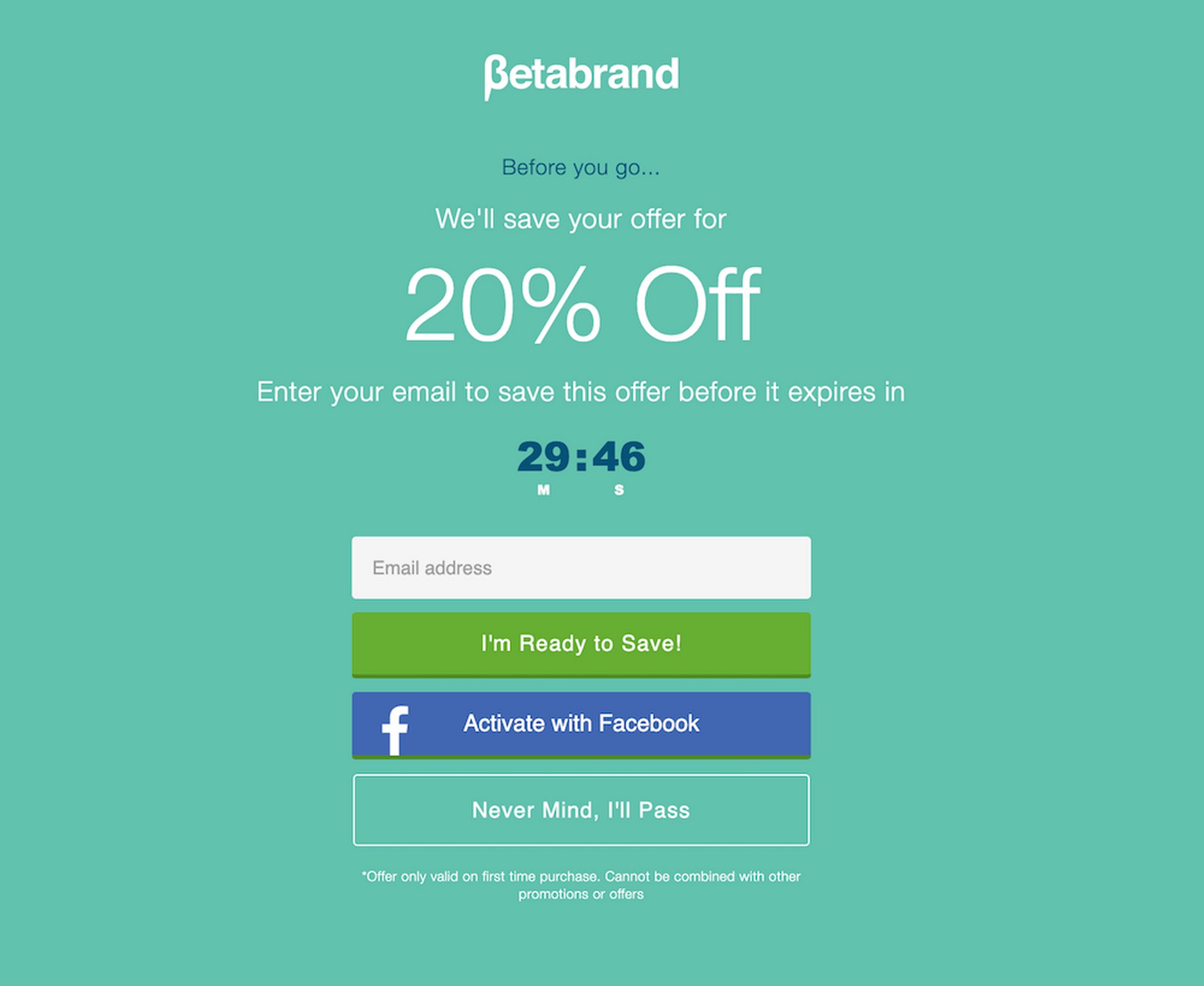Limited Time Offers from Beta Brand